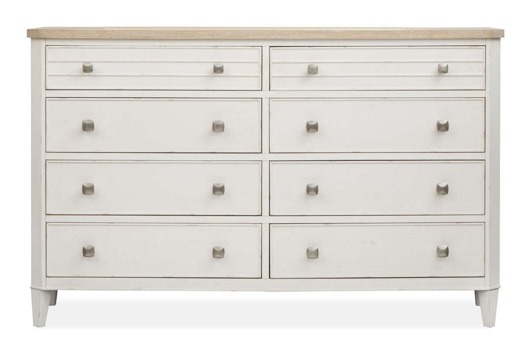 Echo Isles Sea Pearl And Driftwood Double Drawer Dresser - B6310-22