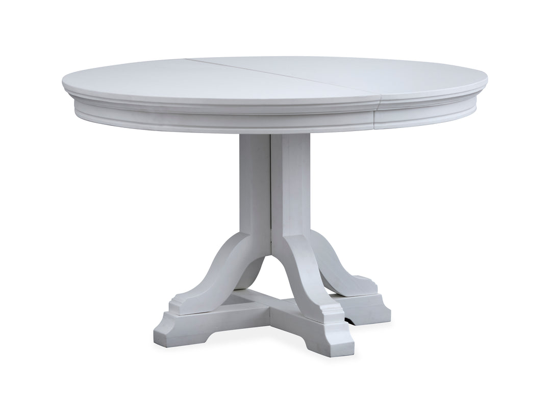 Charleston Harbor Gray Grey Extendable 48" Round Dining Table - D5611-22GY