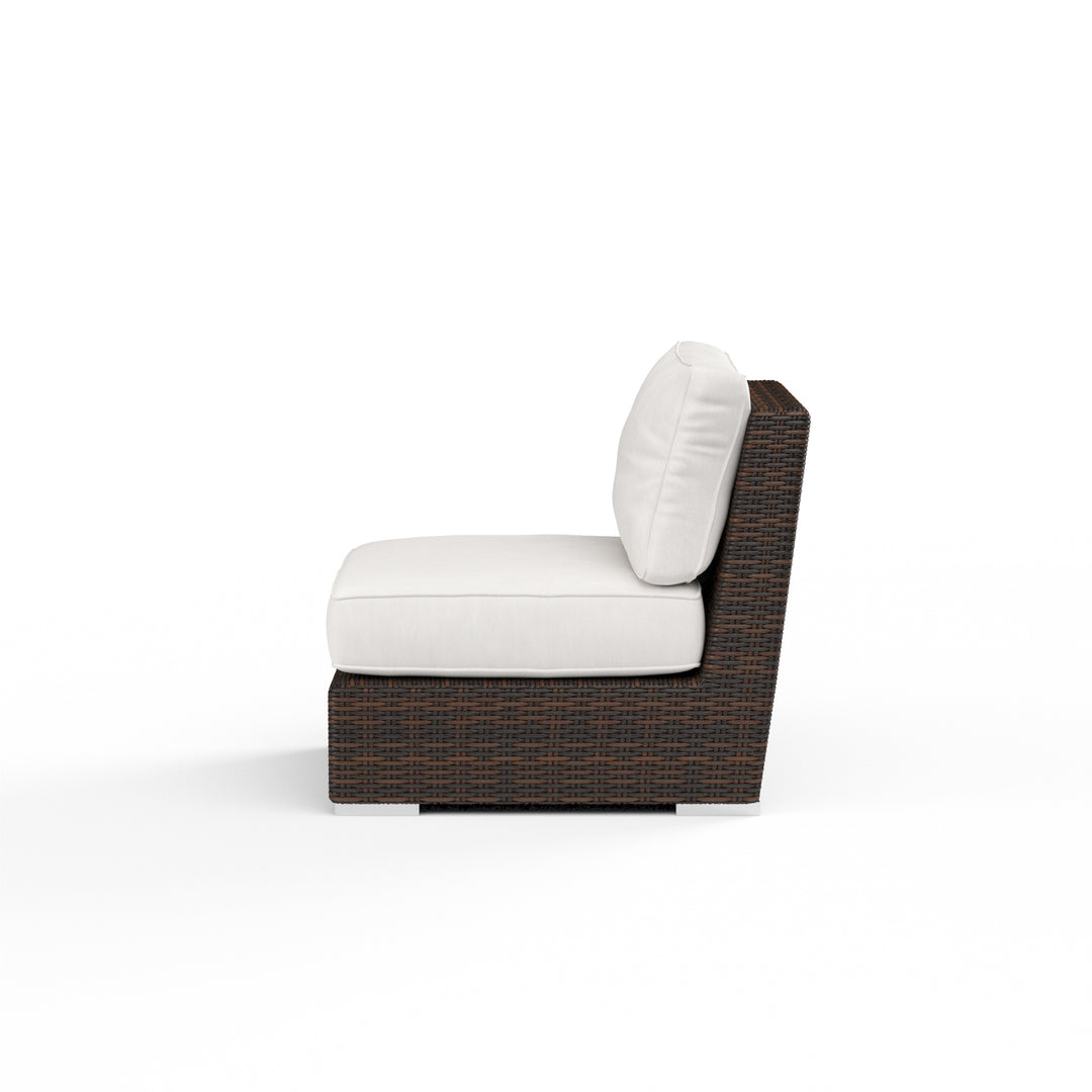 American Home Furniture | Sunset West - Montecito Armless Club Chair in Canvas Flax w/ Self Welt