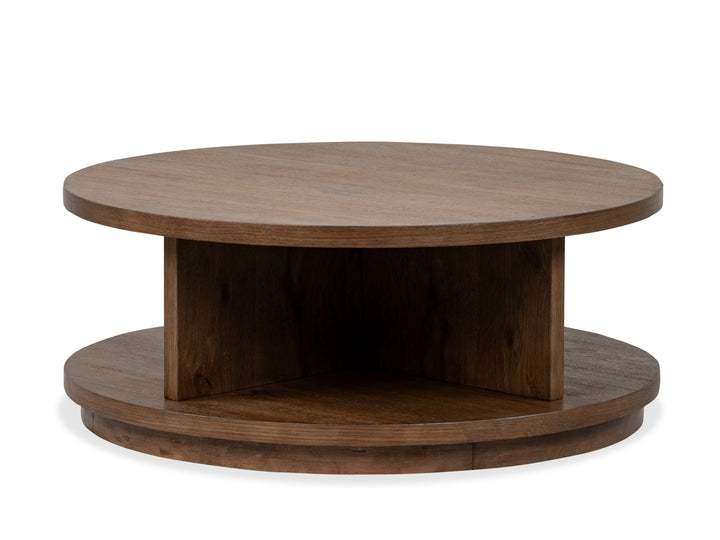 Oswald Brown Round Cocktail Table - T6576-45