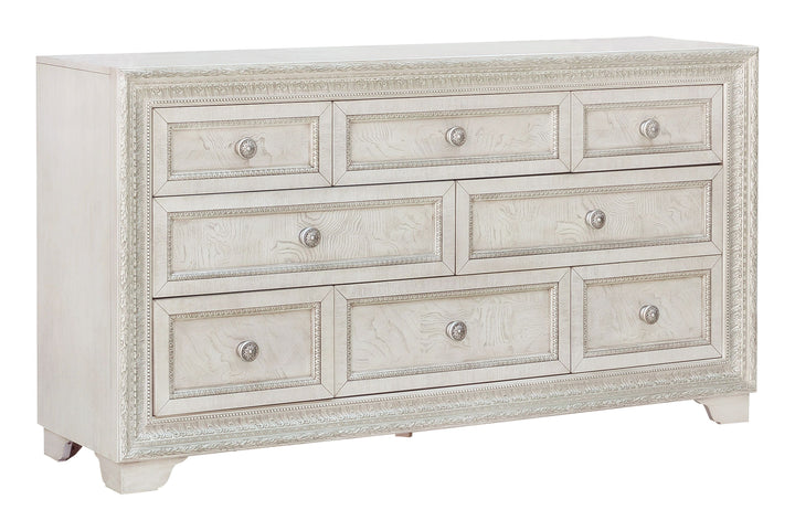 Camila Creamy White 8 Drawer Dresser - P269100S