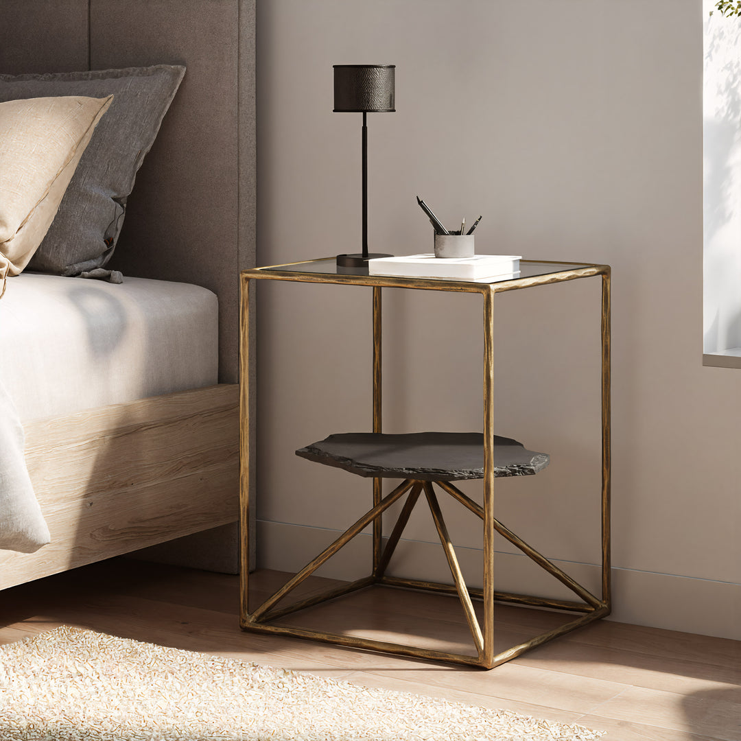 Ranol Side Table Brass - 110601