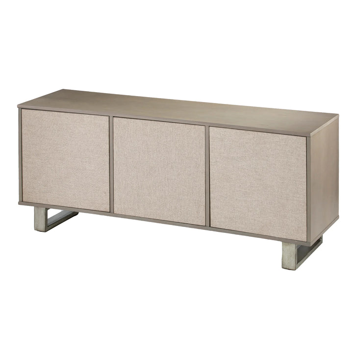 Abston 3-Door Media Console - AmericanHomeFurniture