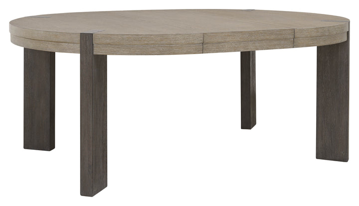 Anderson Park Moose Trail And Frontier Brown Round Dining Table - P402230