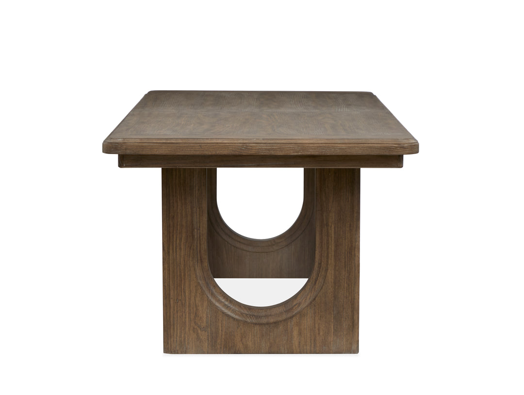 Westbourne Dark Umber Extendable Trestle Dining Table - D5888-21