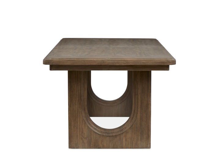 Westbourne Dark Umber Extendable Trestle Dining Table - D5888-21