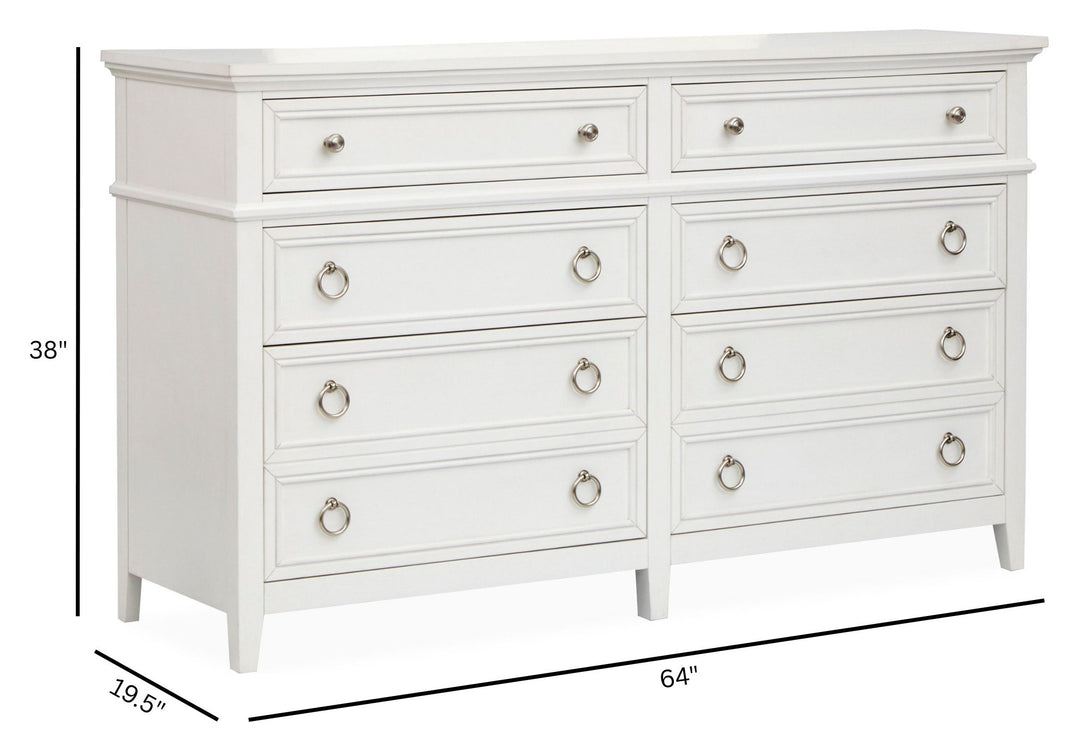 Juniper Hill Whisper White Double Drawer Dresser - B6478-22
