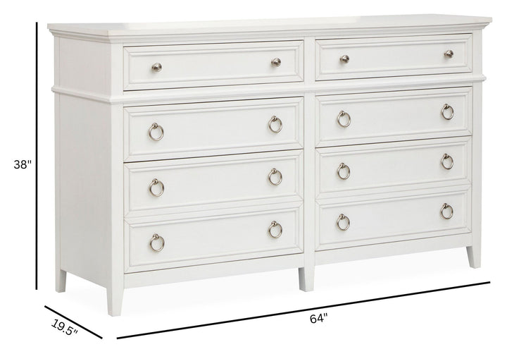 Juniper Hill Whisper White Double Drawer Dresser - B6478-22