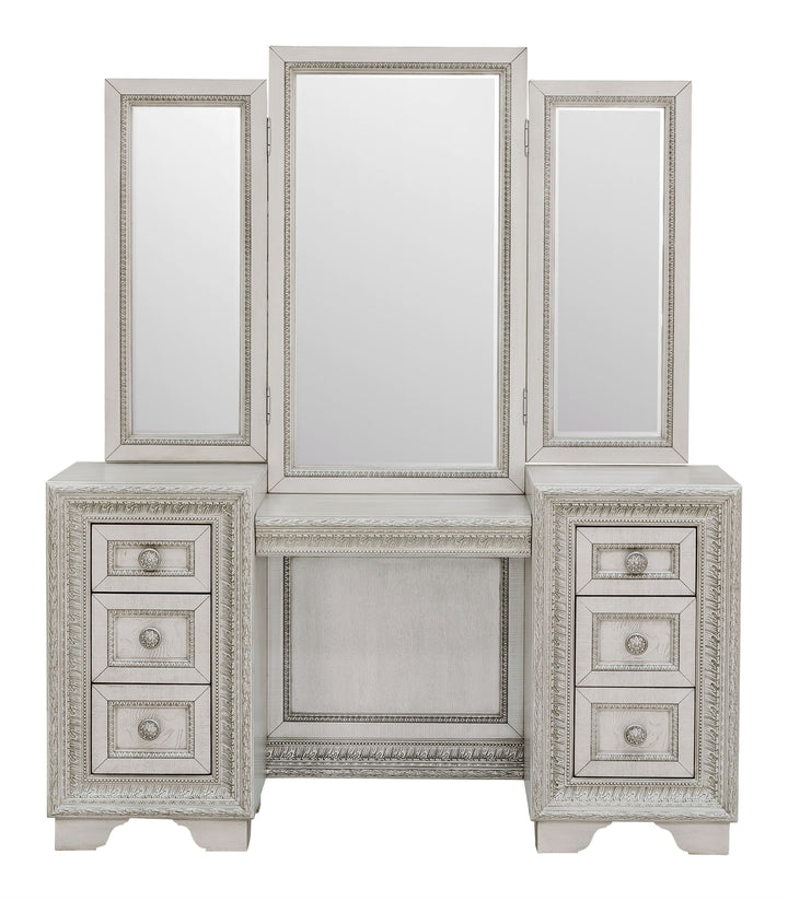 Camila Creamy White Vanity With Mirror - P269-BR-K11