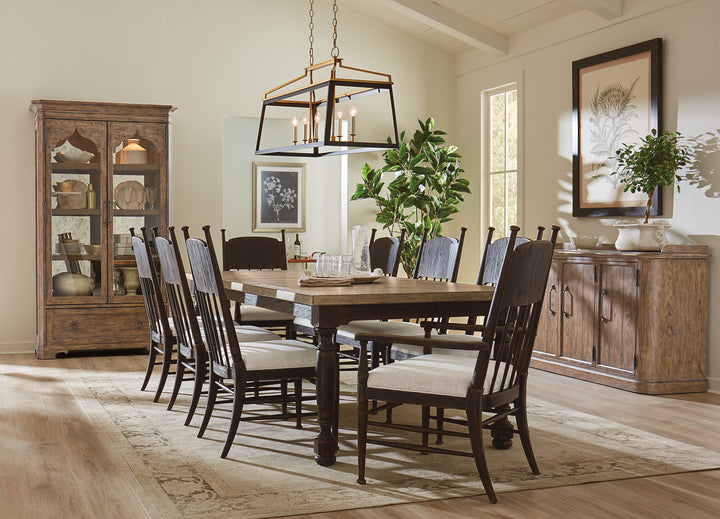 American Home Furniture | Hooker Furniture - Americana Leg Dining Table w/1-22in leaf - Molasses