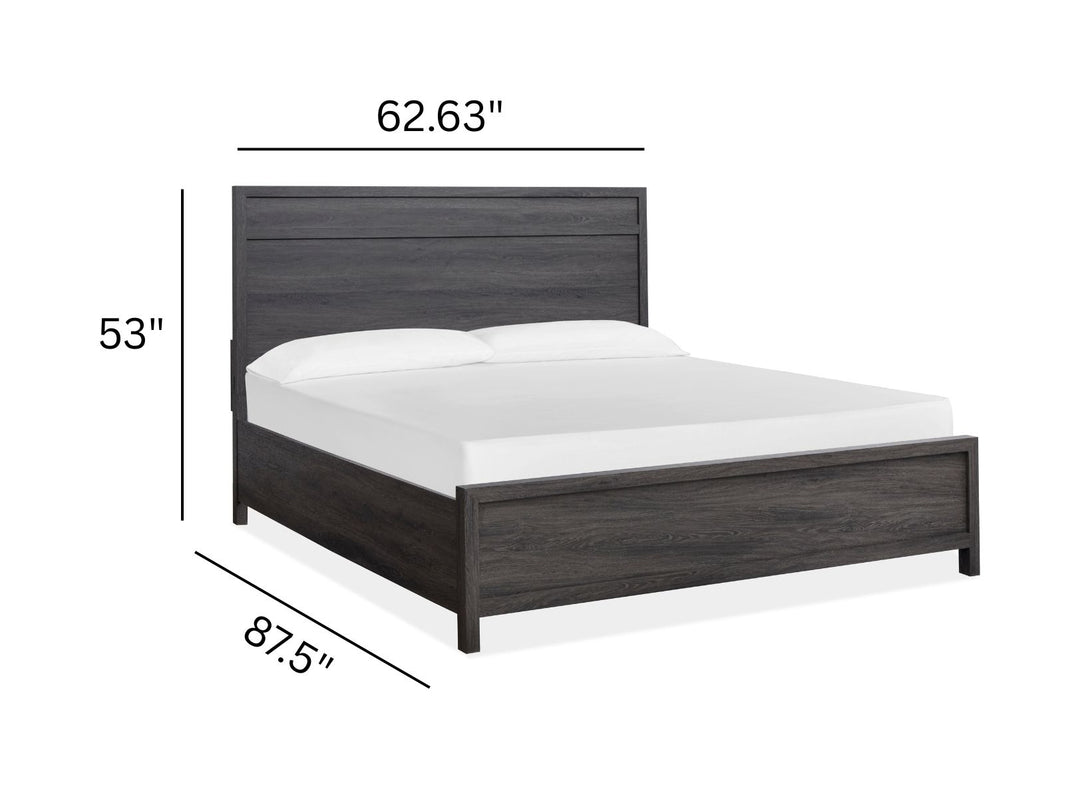 Merrifield Raisin Black Queen Panel Bed - B6308-54