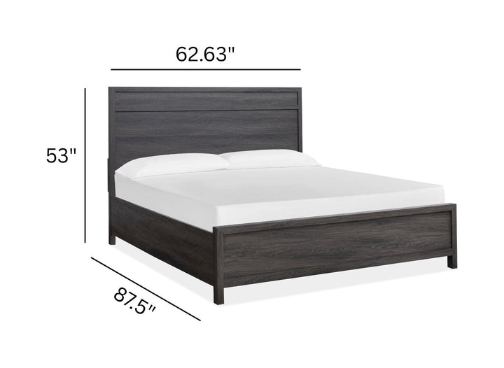 Merrifield Raisin Black Queen Panel Bed - B6308-54