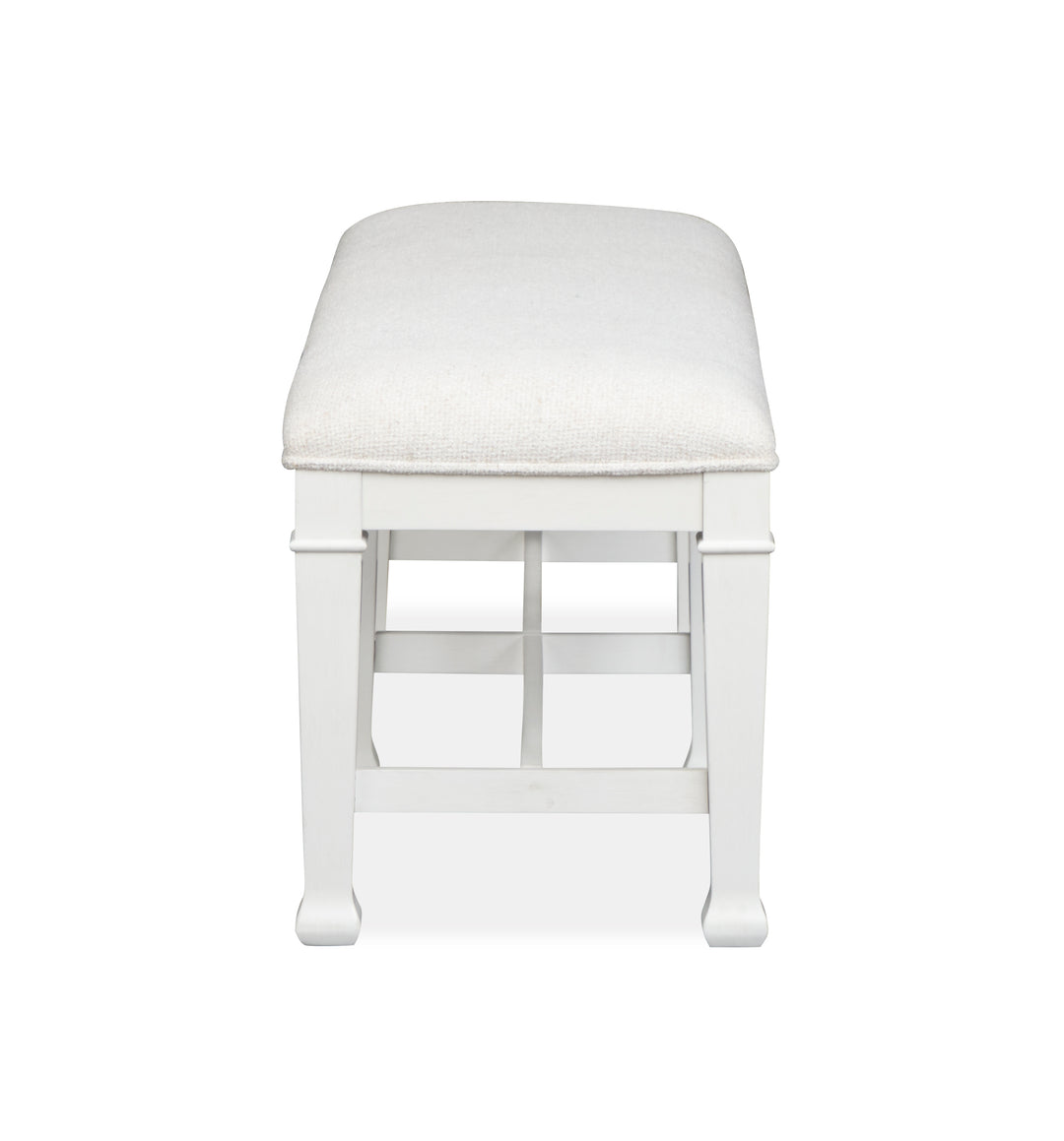 Kingston Whisper White And Cerused Nutmeg Bench - D6407-68