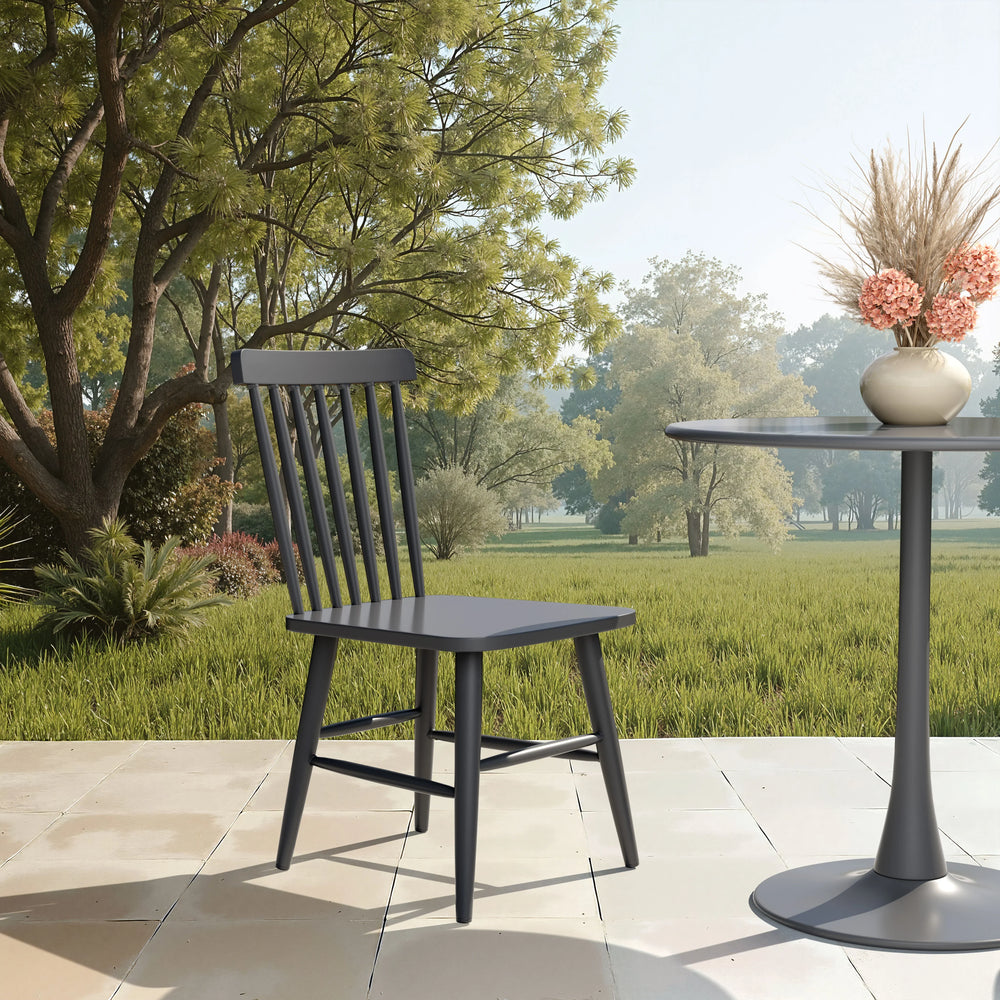 Zeilen Dining Chair (Set of 2) Black - AmericanHomeFurniture