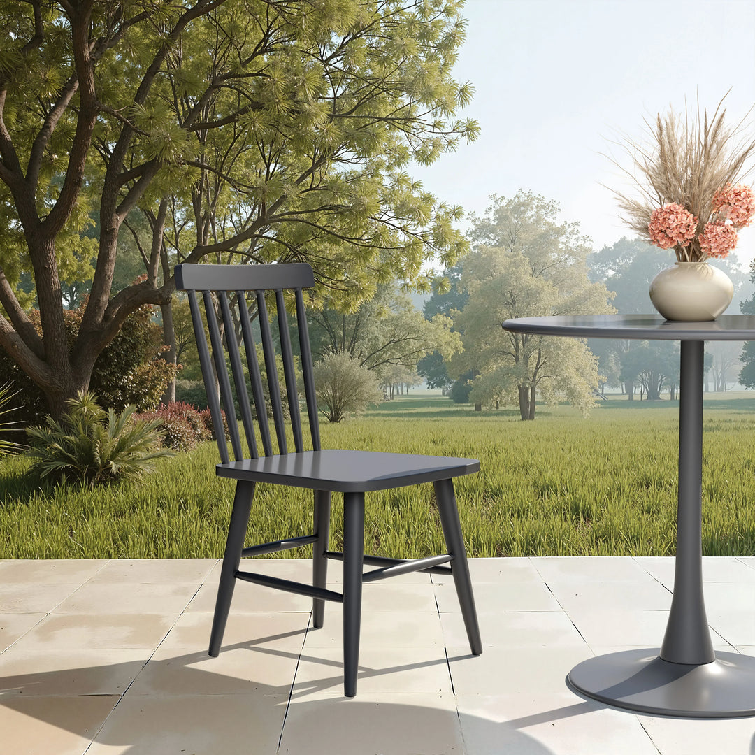 Zeilen Dining Chair (Set of 2) Black - AmericanHomeFurniture