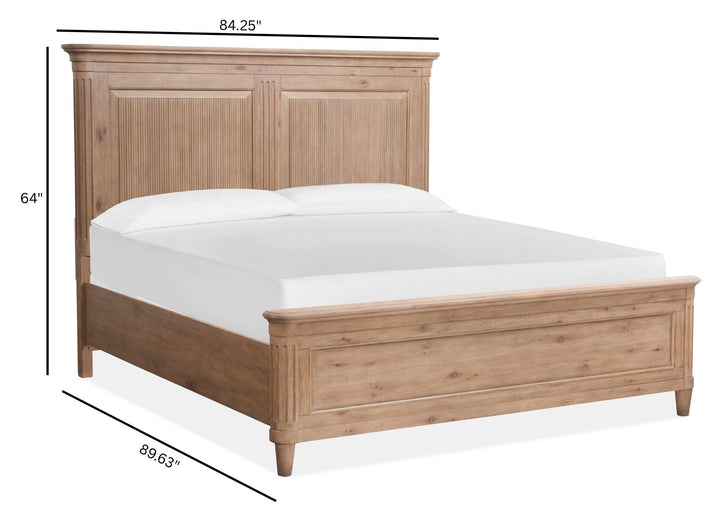 Harmony Heights Belgium Wheat King Panel Bed - B6400-64
