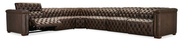 132.00"D x 168.25"W x 28.75"H/Brown