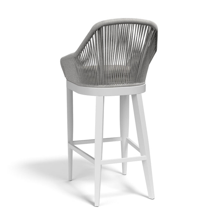 American Home Furniture | Sunset West - Miami Barstool in Echo Ash w/ Self Welt