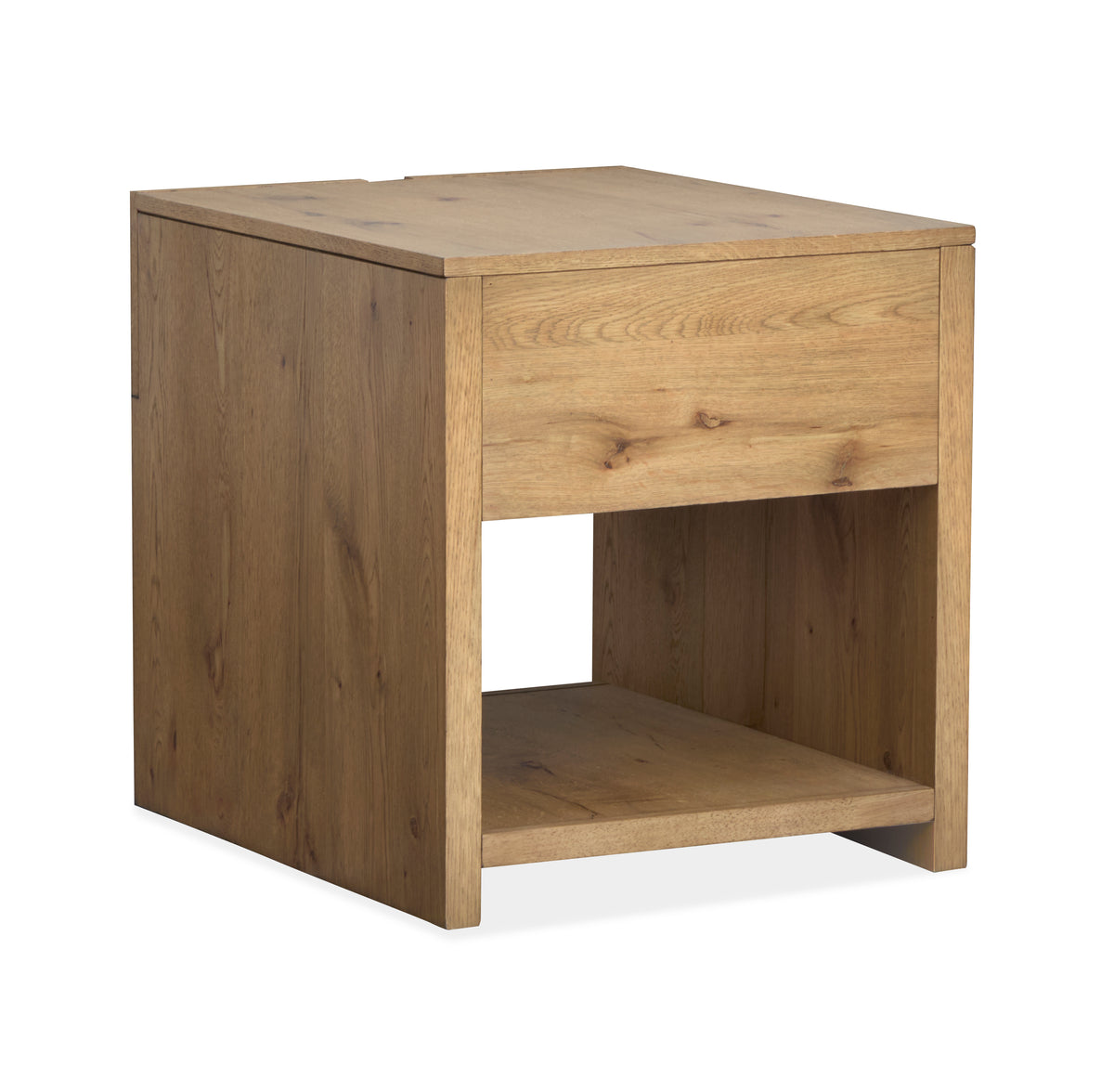 Ripley Rustic Caramel And Dark Bronze Rectangular End Table - T6421-03