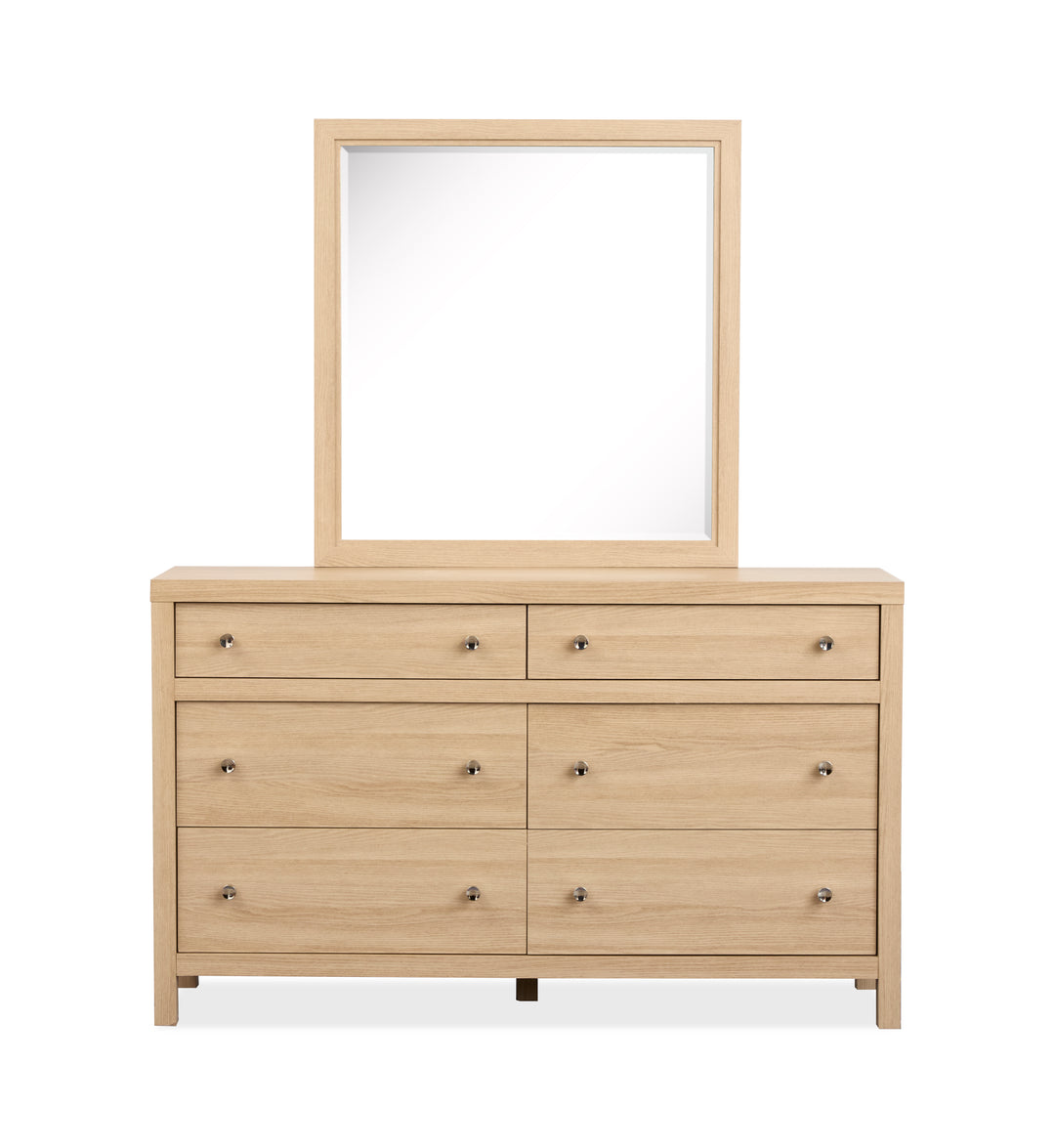 Merrifield Sandstone Beige Dresser With Portrait Mirror - B5906-2242