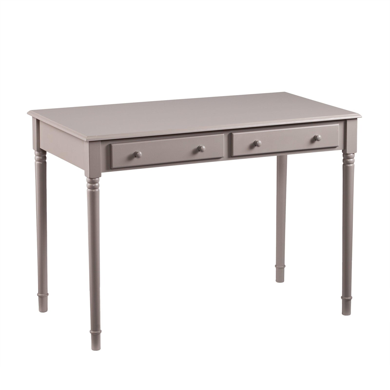 SEI Furniture Janice 2-Drawer Writing Desk - Gray DESKS