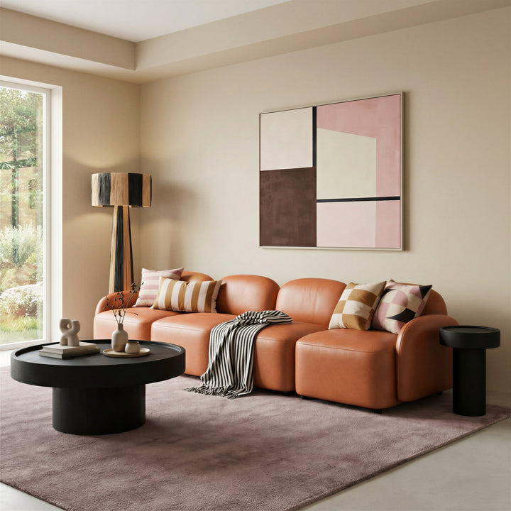 Gala Floor Lamp Black & Natural