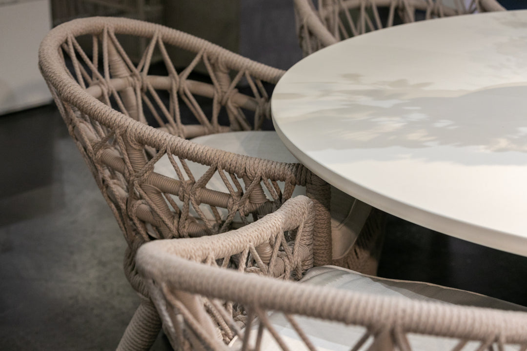 Dana Rope Dining Chair in Canvas Skyline w/ Self Welt