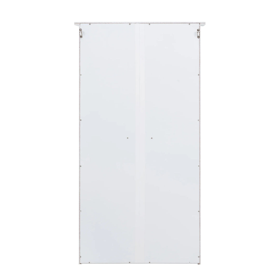 Window Pane Media Cabinet - White - AmericanHomeFurniture