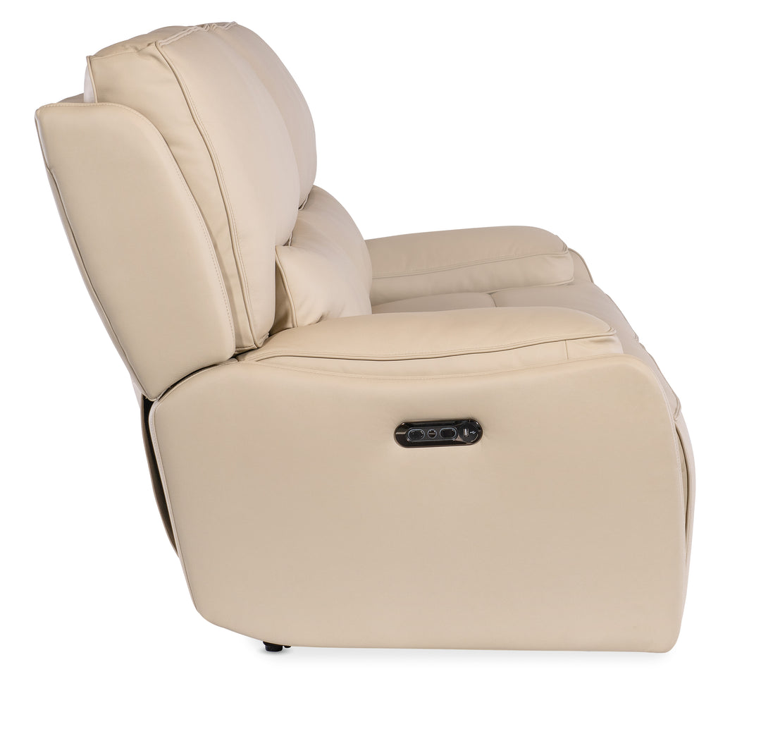 American Home Furniture | Hooker Furniture - Kramer Zero Gravity Power Sofa w/ Power Headrest - Beige