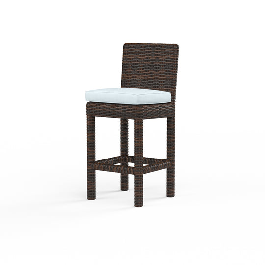 Montecito Barstool in Canvas Skyline w/ Self Welt