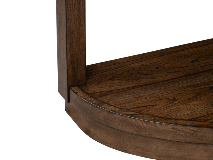 Connolly Brown Demilune Sofa Table - T6499-75