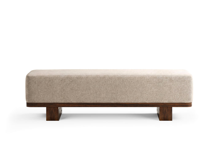 Reena Rich Brown Upholstered Bench - D6518-68