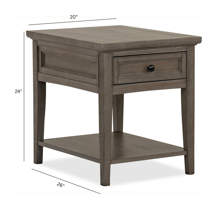 Paxton Place Dovetail Grey Rectangular End Table - T4805-03