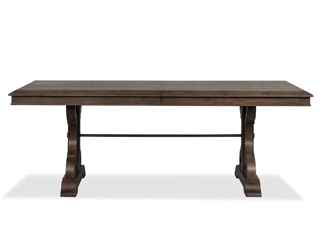 Jubilee Brown Extendable Trestle Dining Table - D6524-21