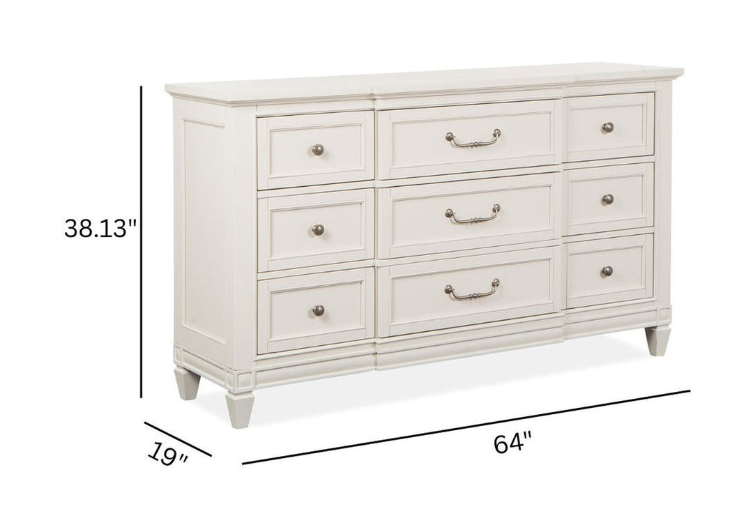 Willowbrook Egg Shell White Drawer Dresser - B5324-20