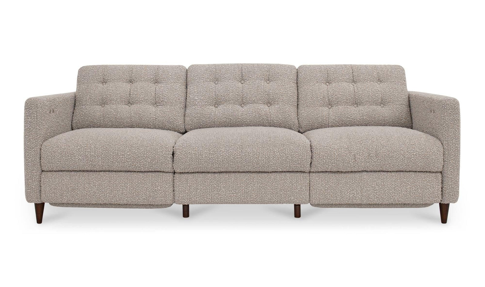 Moe's Home Collection - Bridgers Power Recliner Sofa Warm Grey - XQ-1011-29 | American Home Furniture