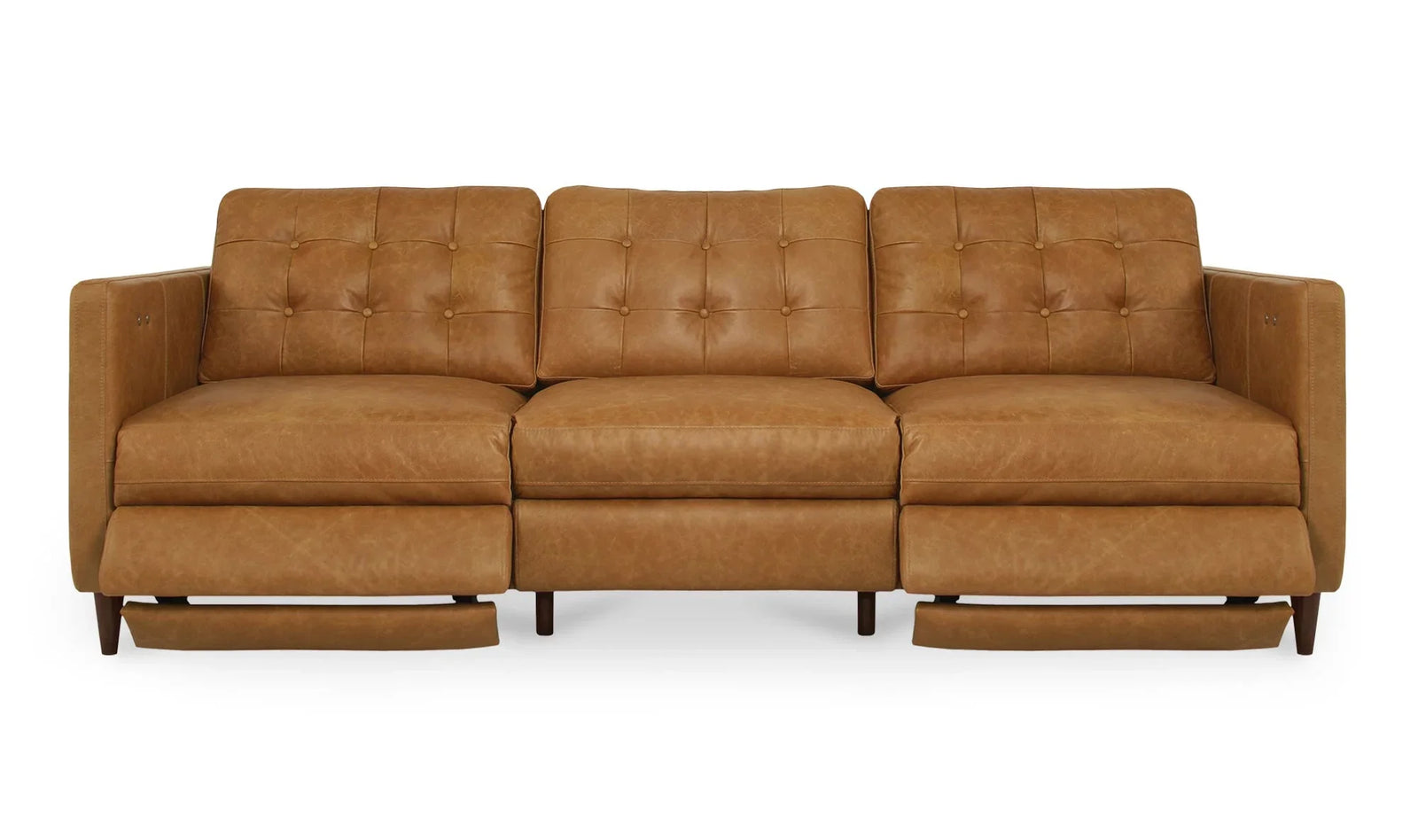 Moe's Home Collection - Bridgers Power Recliner Sofa Tan Leather - XQ-1011-40 | American Home Furniture