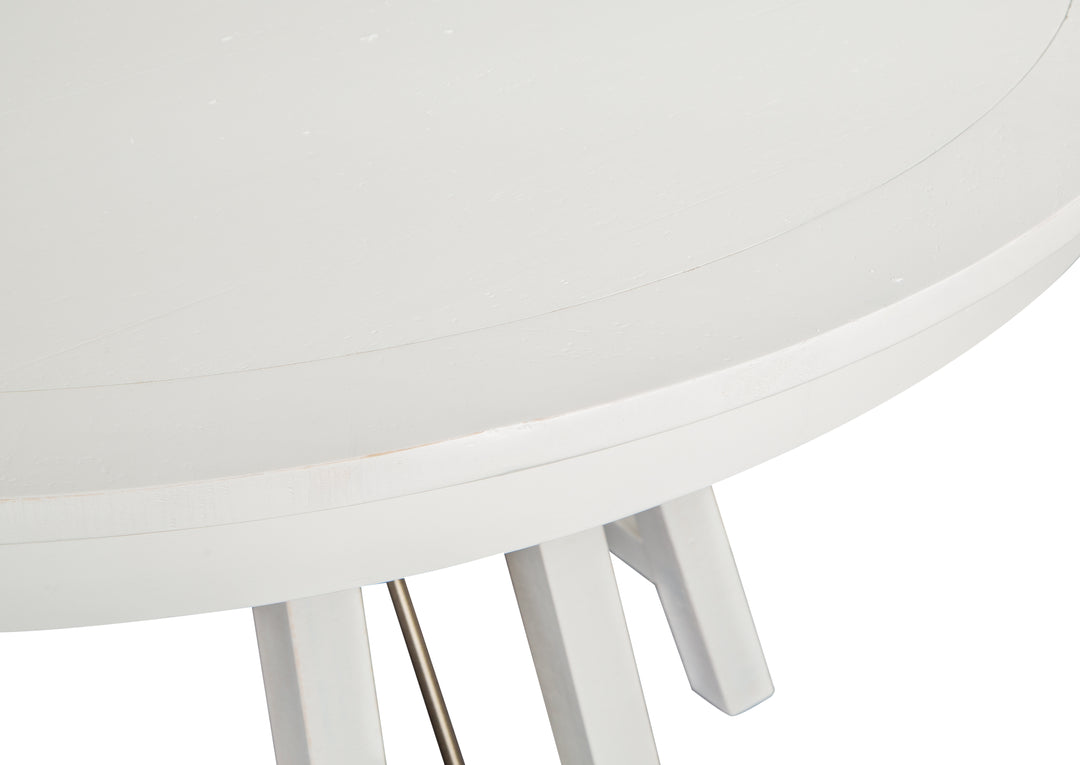 Heron Cove Chalk White And Dovetail Grey 52" Round Dining Table - D4400-27
