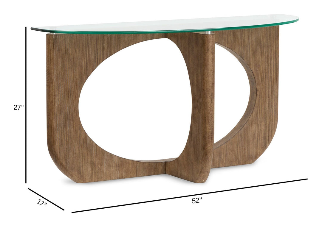 Lainey Almond Demilune Sofa Table - T5951-75