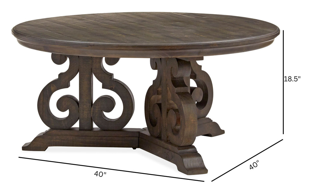 Bellamy Peppercorn Round Cocktail Table - T2491-45