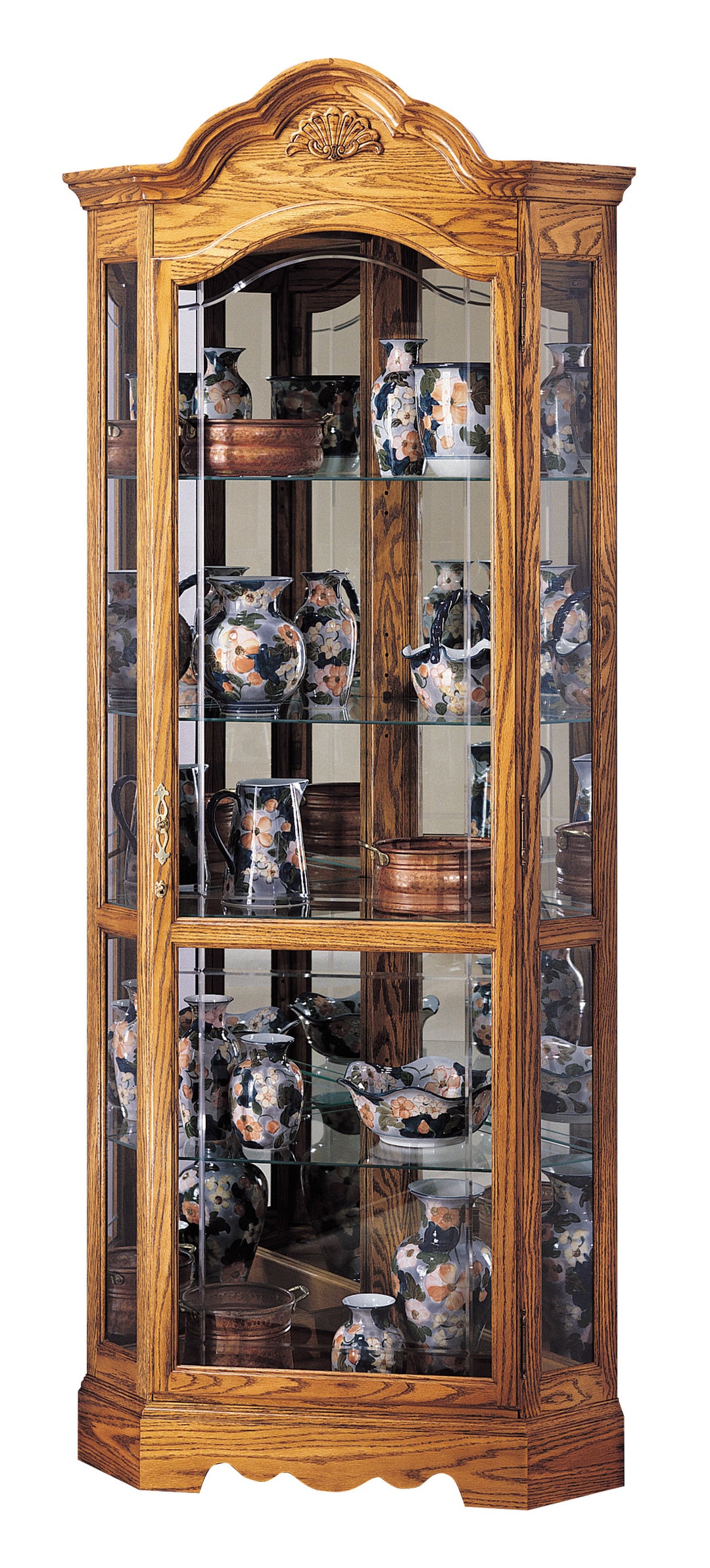 American Home Furniture | Howard Miller - Wilshire Corner Curio Cabinet