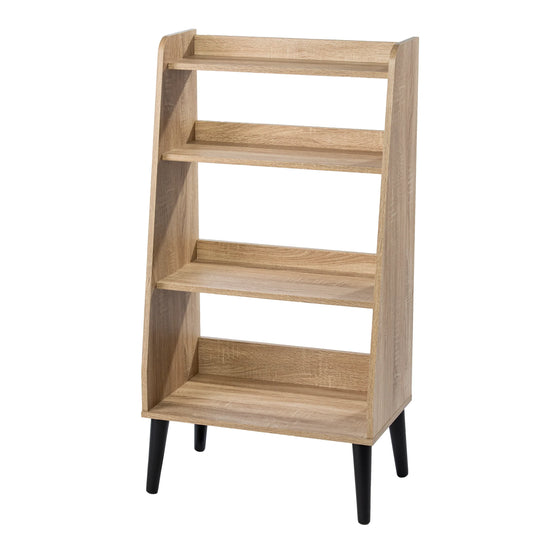 SEI Furniture Berritza Midcentury Modern Bookshelf - Natural BOOKCASES + SHELVES