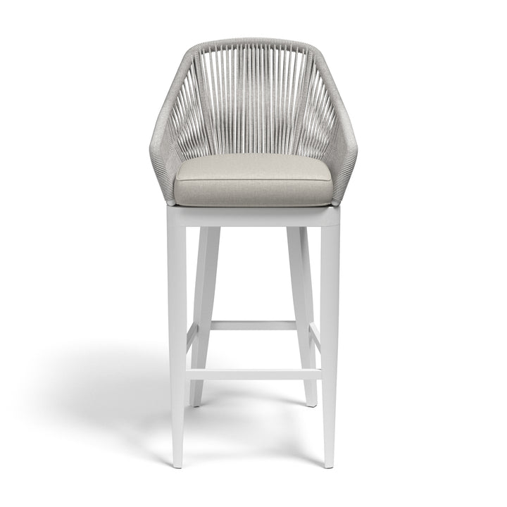 American Home Furniture | Sunset West - Miami Barstool in Echo Ash w/ Self Welt