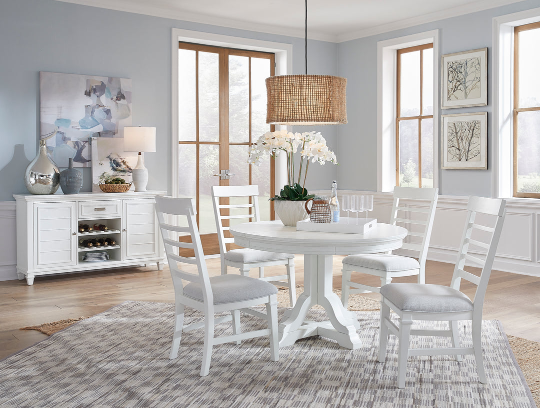 Charleston White Dove White Extendable Rectangular Dining Table - D5611-20WH