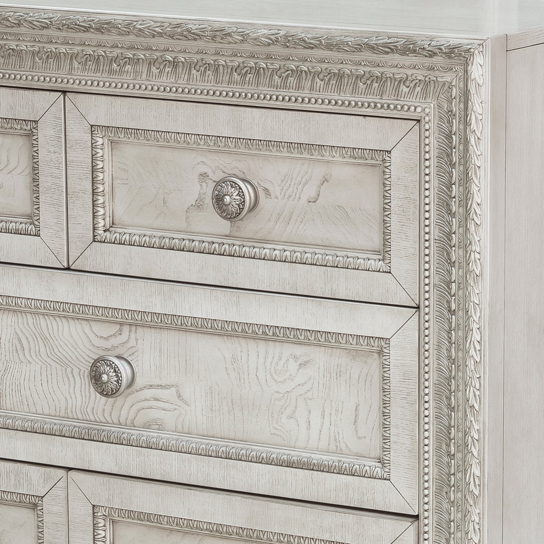 Camila Creamy White 8 Drawer Dresser - P269100S
