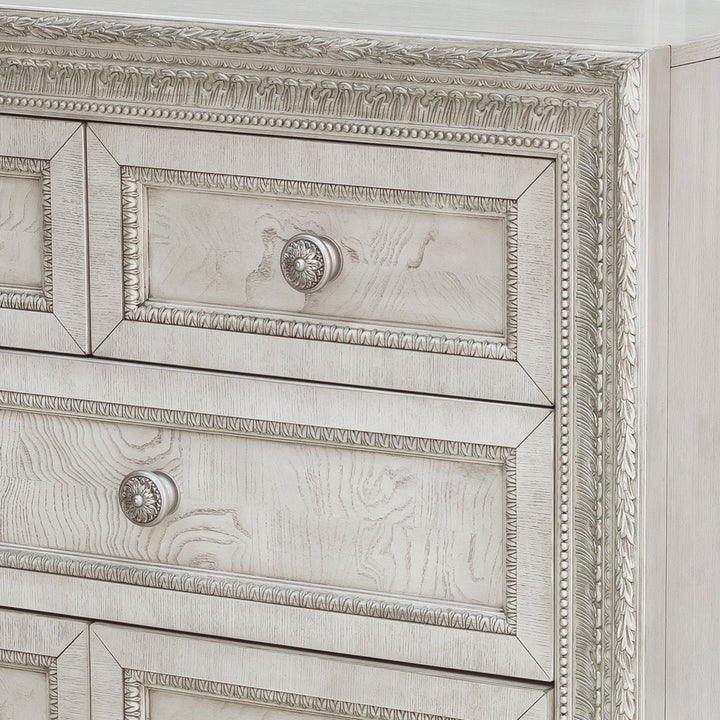 Camila Creamy White 8 Drawer Dresser - P269100S