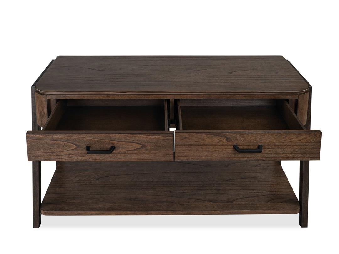 Hallie Milk Chocolate And Dark Chocolate Rectangular Sofa Table - T6355-73
