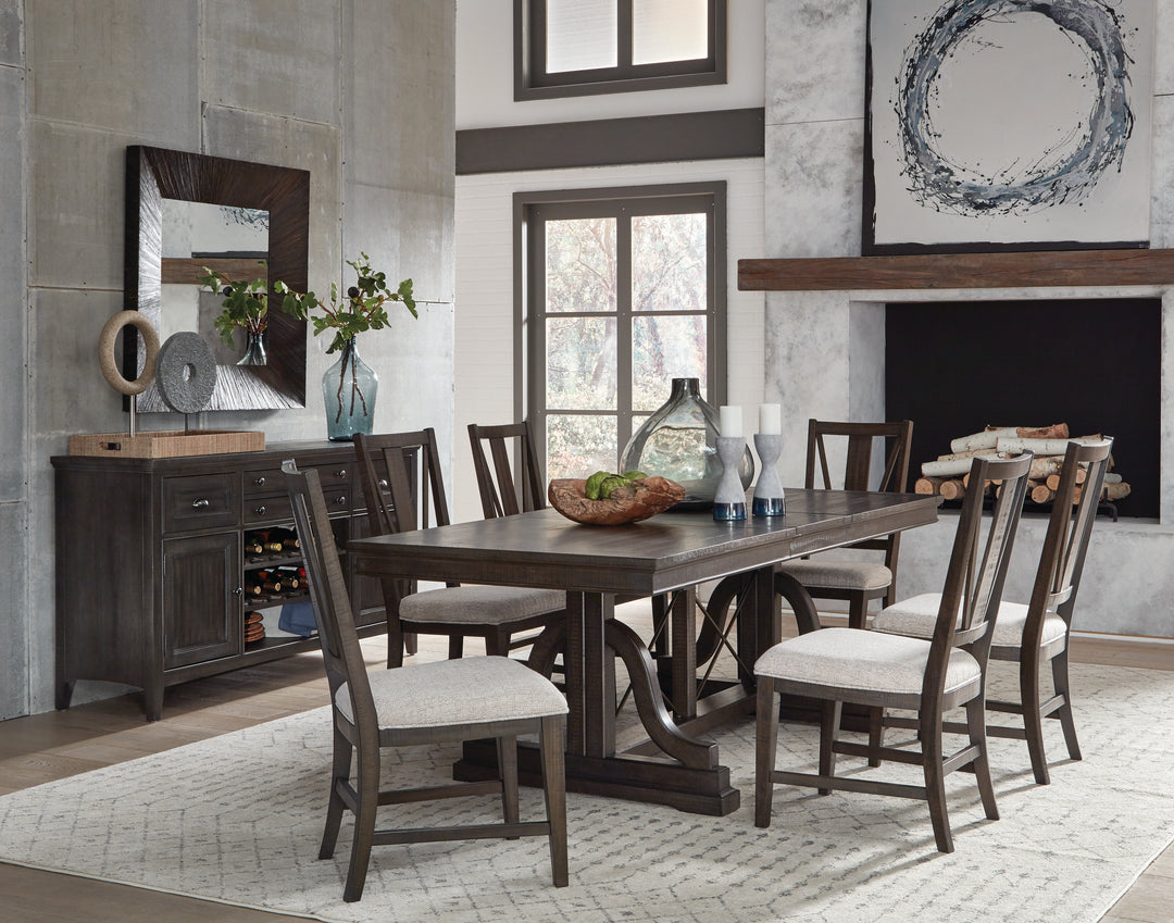 Westley Falls Graphite Upholstered Side Chair - Set of 2 - D4399-62