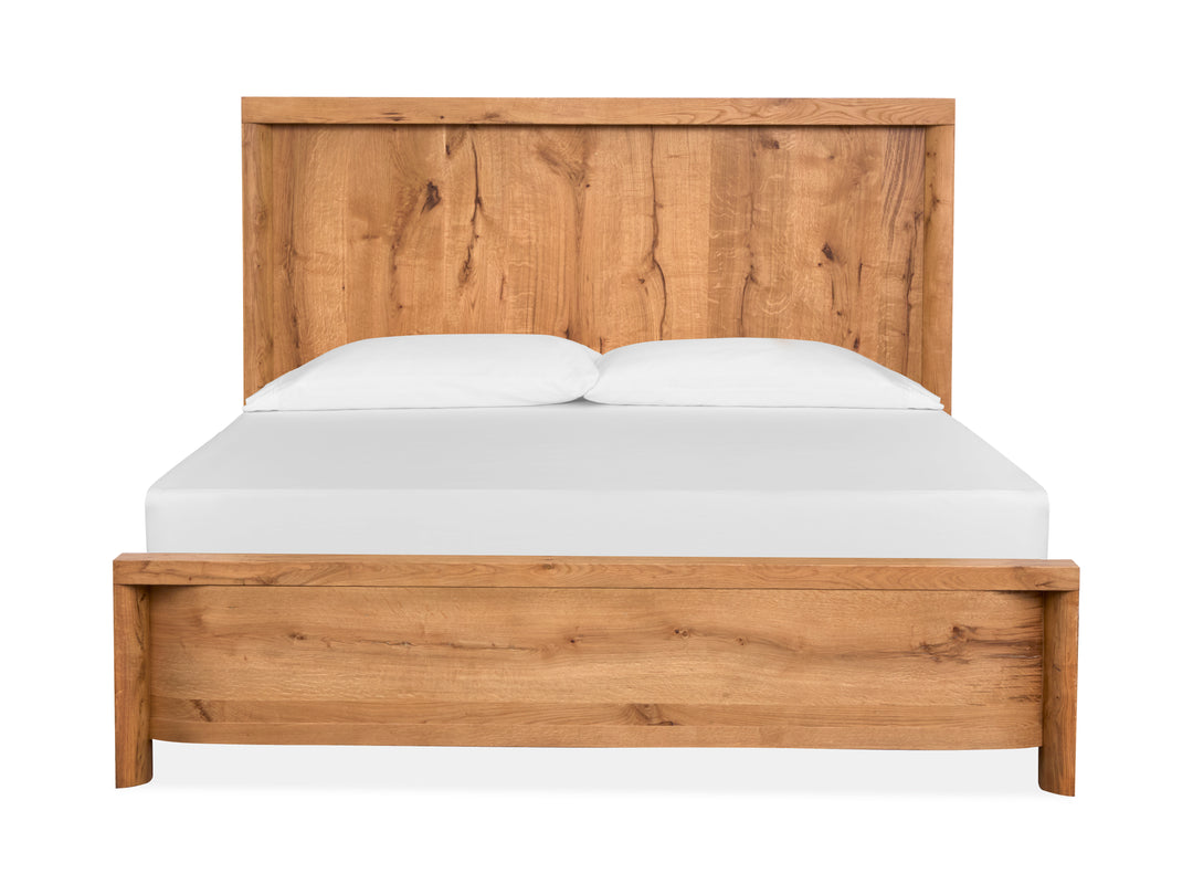 Laramie Honey Wheat King Panel Bed - B6433-64