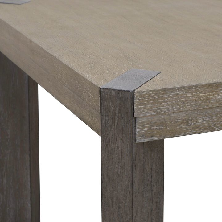Anderson Park Moose Trail And Frontier Brown Leg Dining Table - P402240